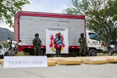Ejército incauta más 700 kilos de marihuana avaluada en 1000 millones de pesos