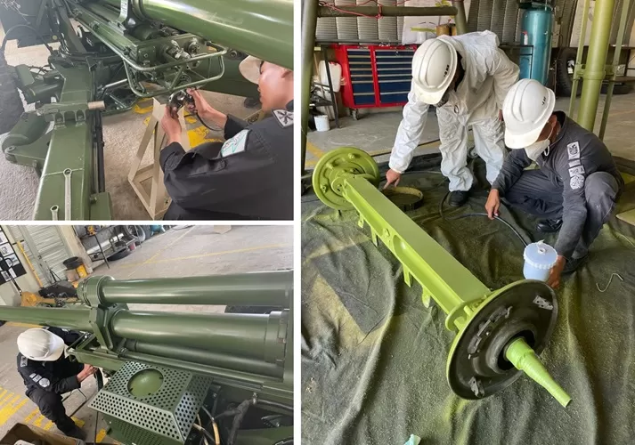 Mantenimiento de artillería en el teatro norte garantiza las operaciones militares