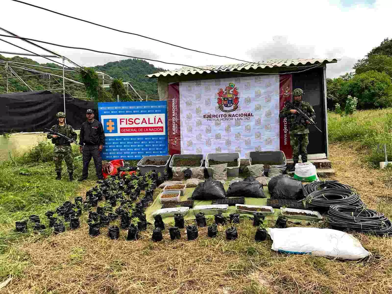 Tropas de la Segunda Brigada incautan más de 200 kilogramos de marihuana en el departamento Magdalena