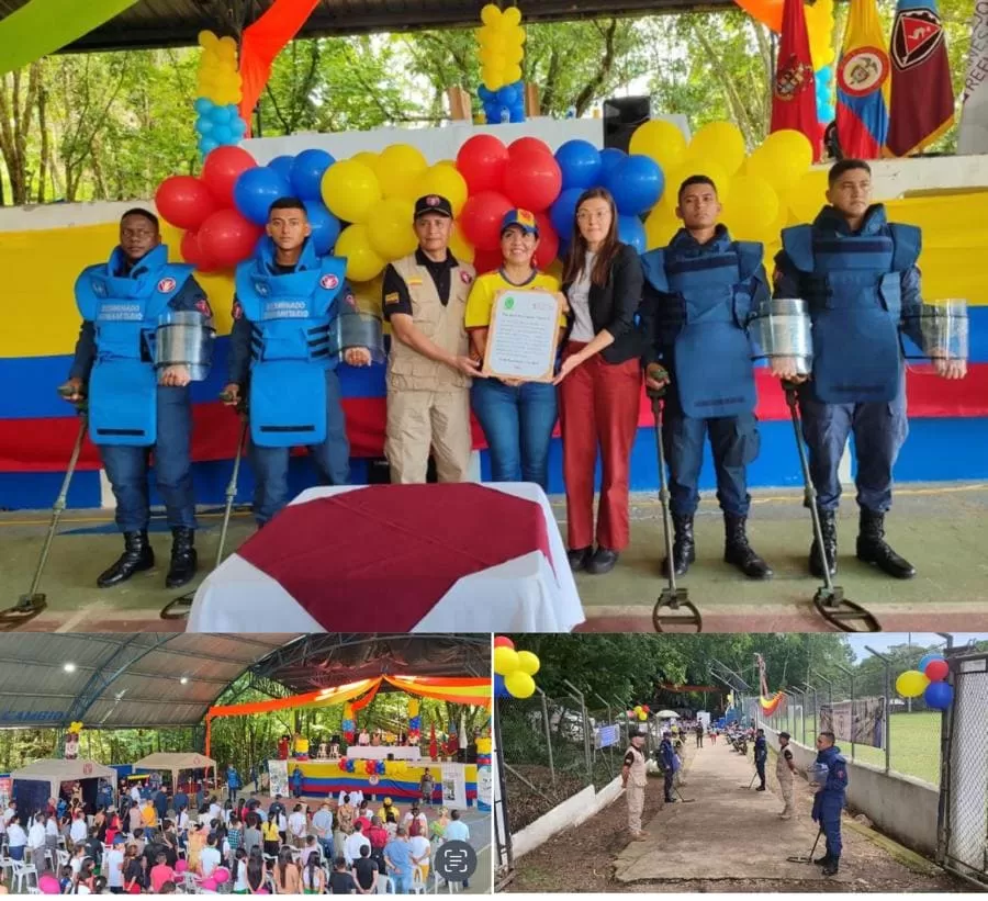 San José de Fragua se constituye en el quinto municipio entregado como municipio libre de sospecha de minas antipersonal y municiones sin explosionar en Caquetá