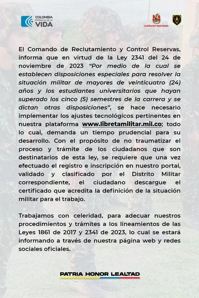 Implementación tecnológica Ley 2341 de 2023