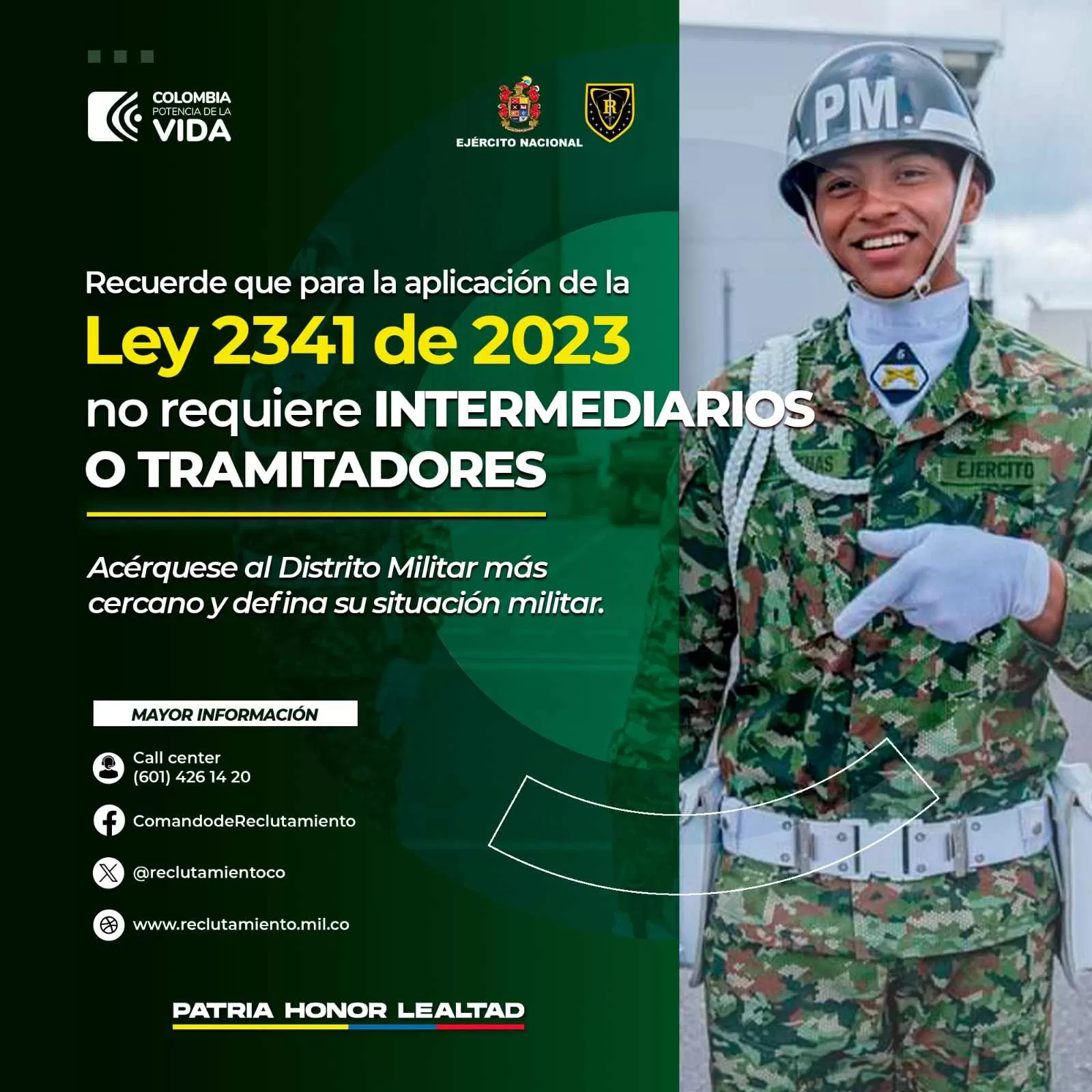 Defina situación militar sin intermediarios