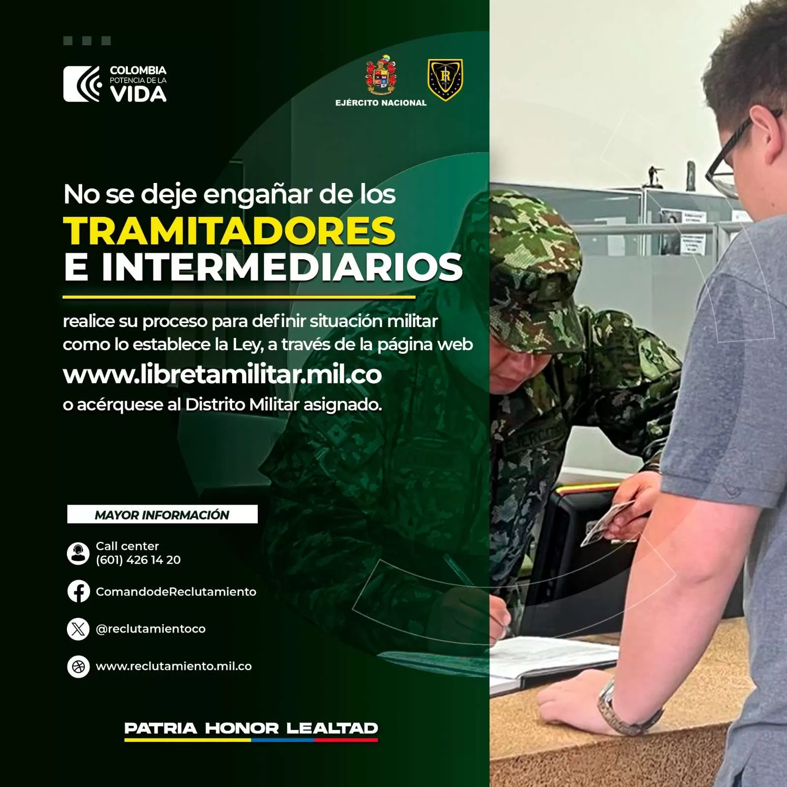 Defina situación militar sin tramitadores