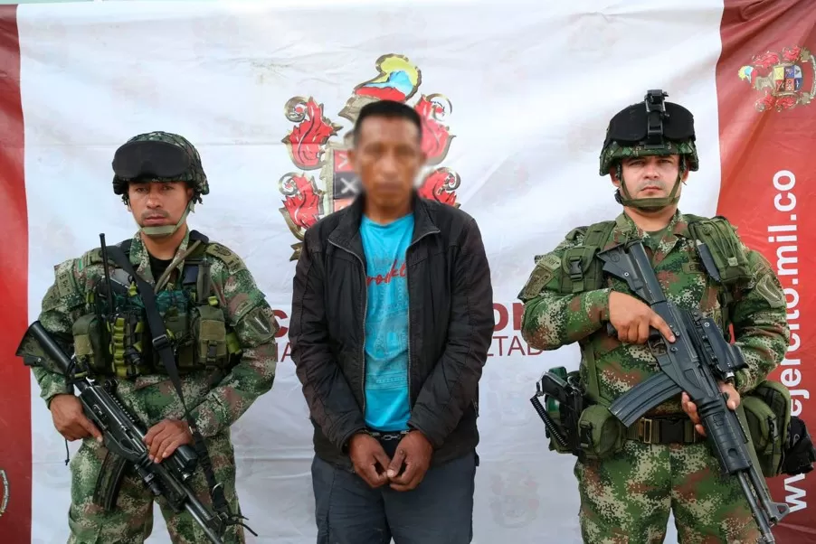 Tropas del Ejército capturaron a importante explosivista de las disidencias Dagoberto Ramos en Cauca