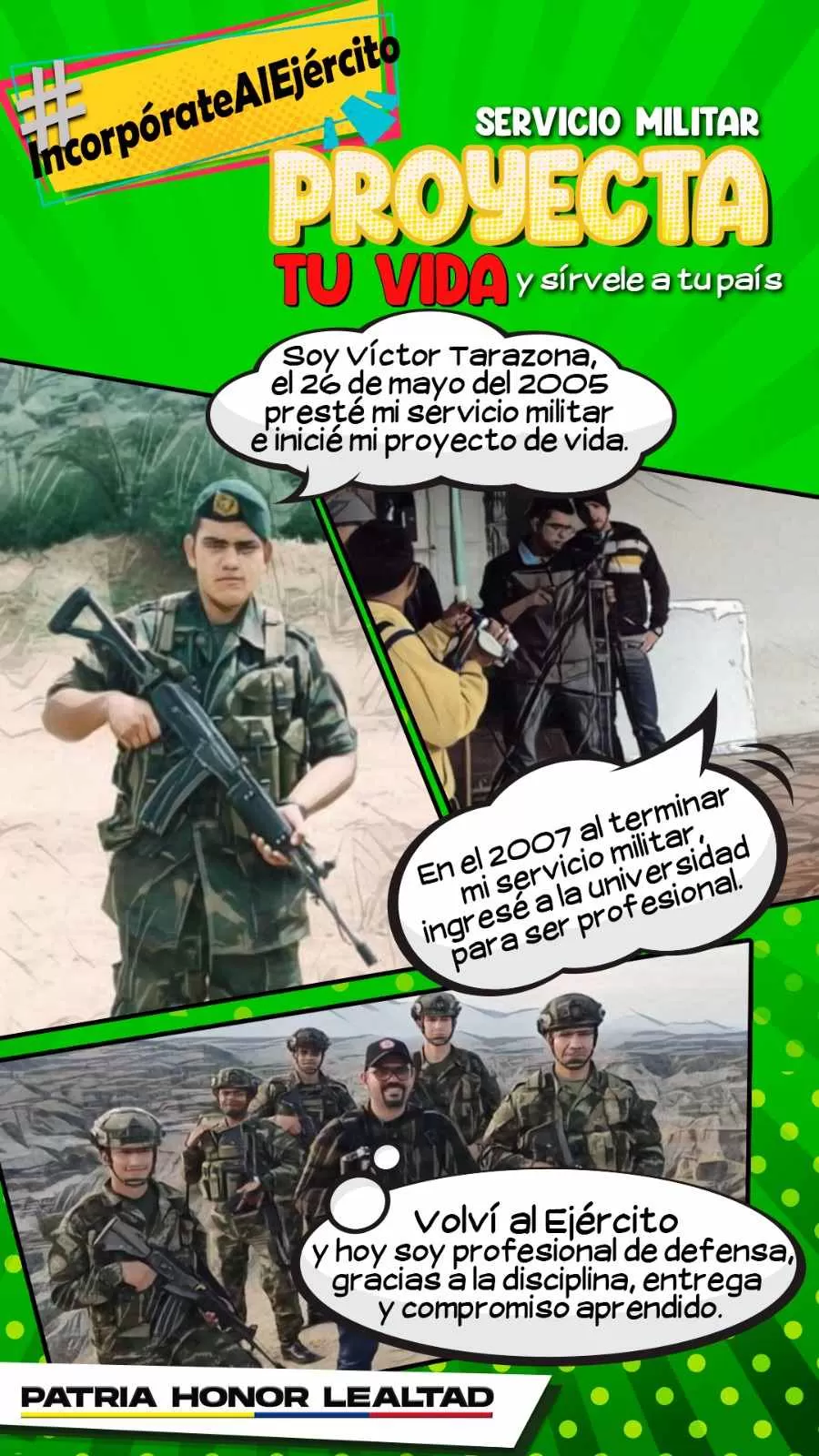 Preste servicio militar y proyecte su vida