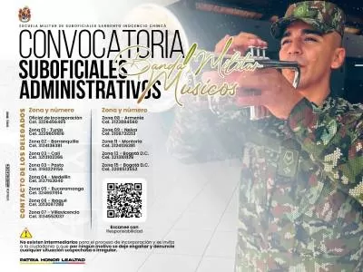 ¡Atención! El Ejército Nacional abrió convocatoria para integrar bandas de músicos militares