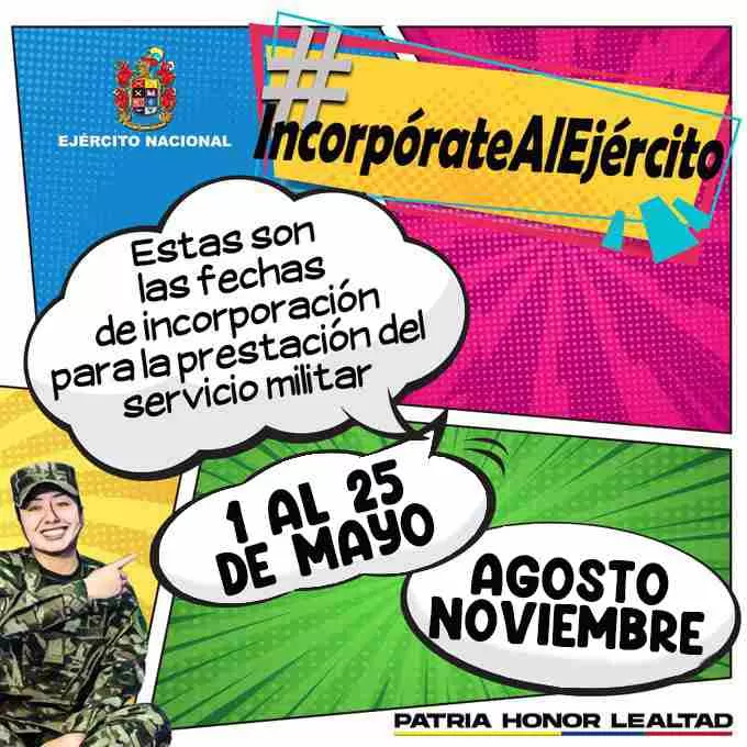 Conozca las fechas en que se realizarán las próximas incorporaciones