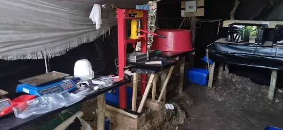 Ejército Nacional y Policía neutralizan cristalizadero de coca en Los Patios, Norte de Santander