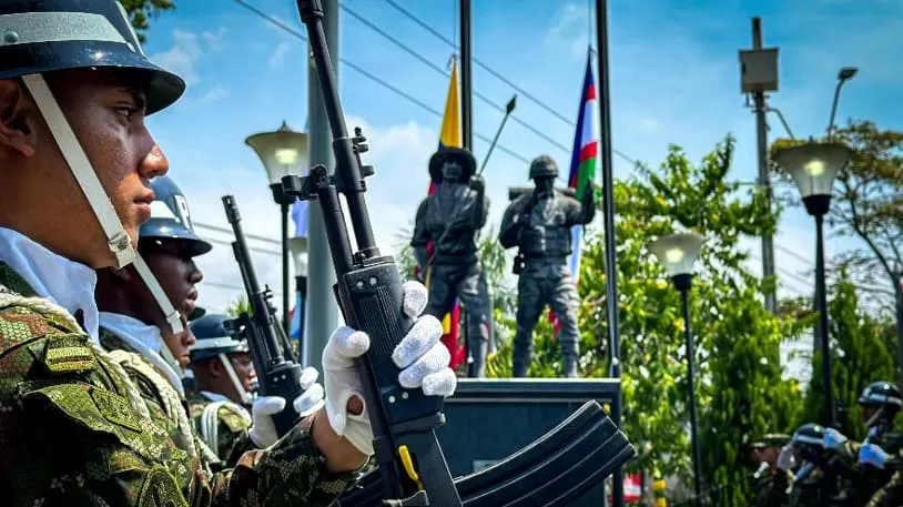 Ejército recupera el monumento a los Héroes de la Libertad en Cali
