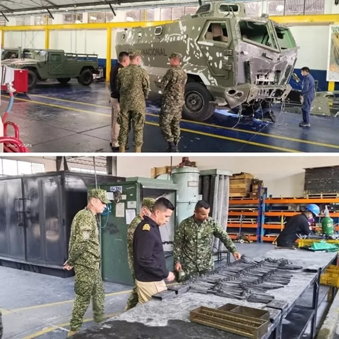 Jefe de Estado Mayor de la Infantería de Marina realizó recorrido técnico en el Batallón de Mantenimiento