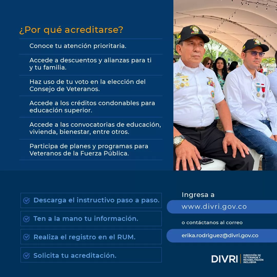 Acredítese y goce de los beneficios de la Ley del Veterano