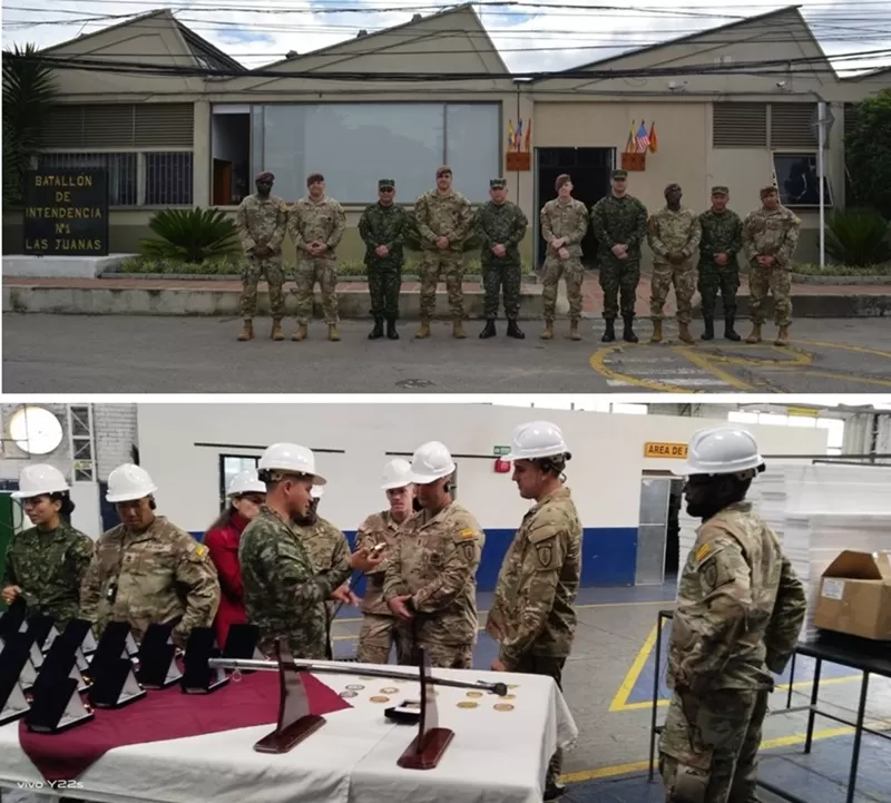 Logistycs Advisor Team del Ejército de los EEUU visitó las unidades de la Brigada Logística N.° 1