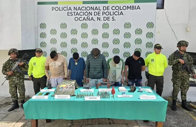 Capturadas nueve personas, incautado material de guerra y sustancias ilegales en Norte de Santander
