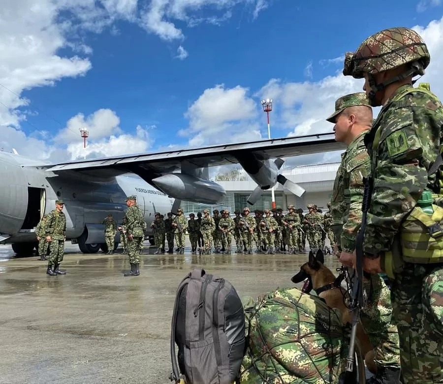 Con más de 500 soldados, el Ejército Nacional continúa reforzando la seguridad en el Cauca