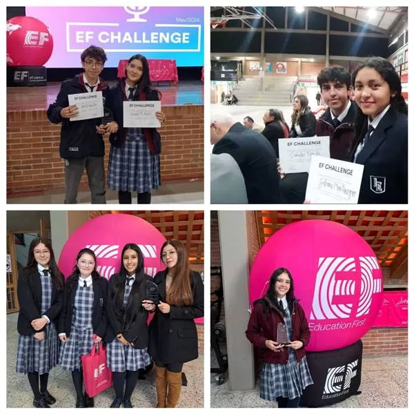 Liceos del Ejército Nacional recibieron becas por su participación en EF Challenge Speak Up 2024