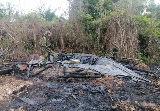 Ejército Nacional realiza operaciones contra el hurto de crudo en Tibú, Norte de Santander