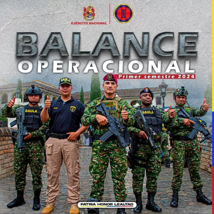 Así ha sido la contundencia operacional en el Valle del Cauca, Cauca y Nariño a través de las operaciones ofensivas del Ejército Nacional en el primer semestre del 2024