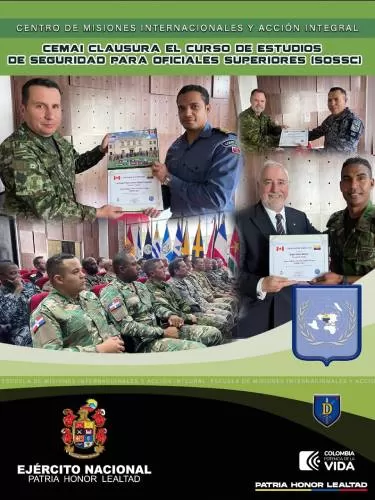 CEMAI clausura el Curso de Estudios de Seguridad para Oficiales Superiores (SOSSC)