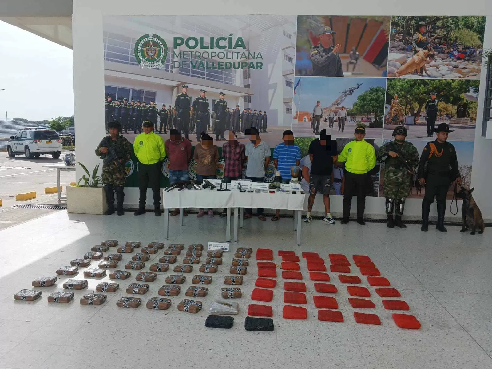 En La Paz, Cesar, Ejército Nacional capturó a seis personas por los delitos de tráfico o porte de armas, municiones y tráfico de estupefacientes