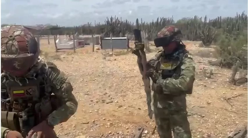 Ejército Nacional ubicó un depósito ilegal con material de guerra en La Guajira