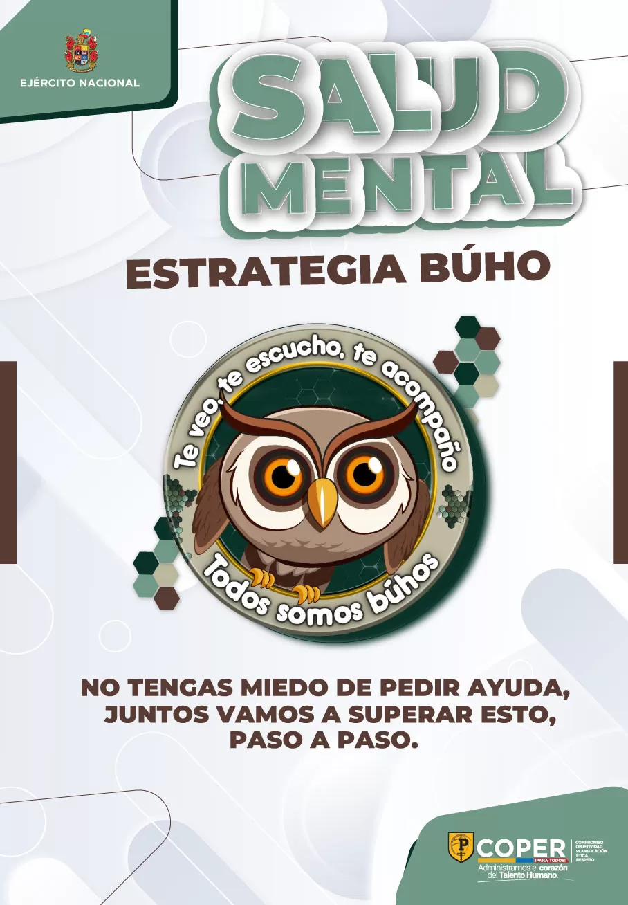 Lanzamiento de la Estrategia de Salud Mental "Soldado Búho" para el Ejército Nacional