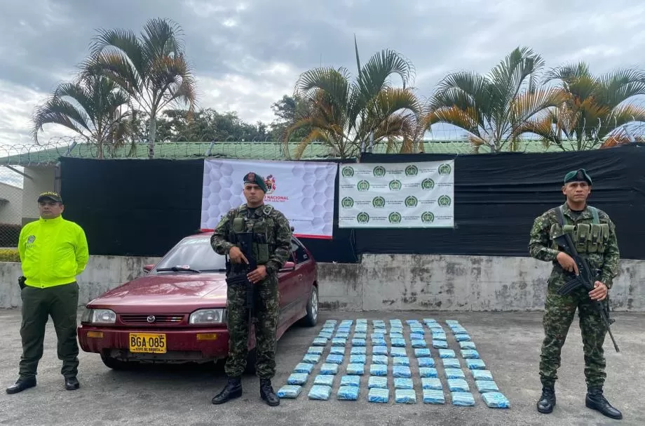 Ejército Nacional incauta 80 paquetes de marihuana en el sur del Tolima.