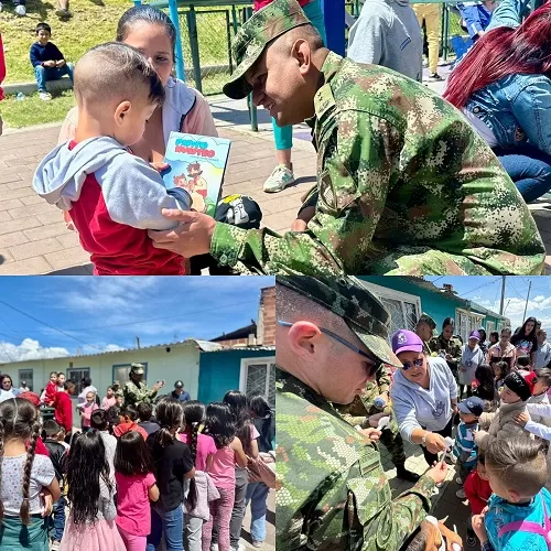 Ingenieros Militares llevan esperanza y alegría a Ciudad Bolívar con jornada de apoyo comunitario