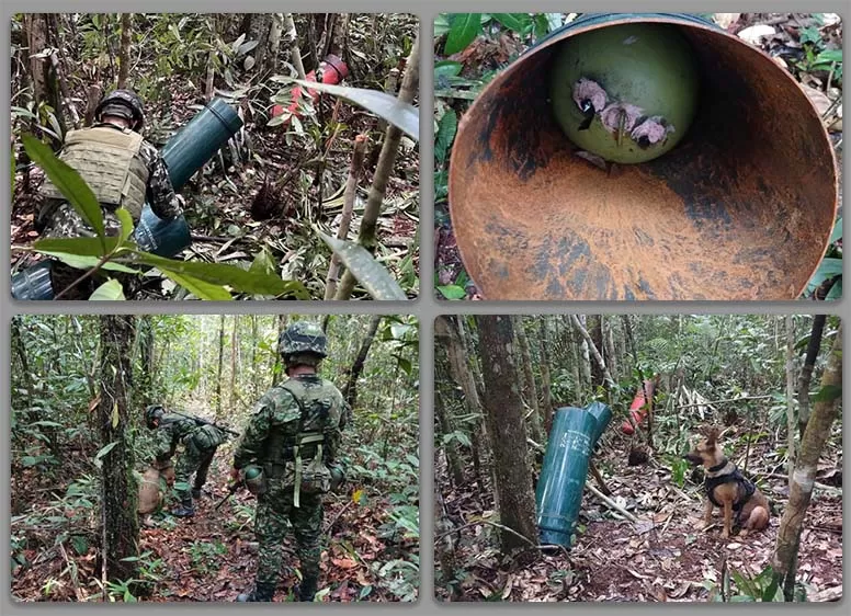 Con medios de lanzamientos de explosivos pretendían atentar contra las tropas en el Vaupés