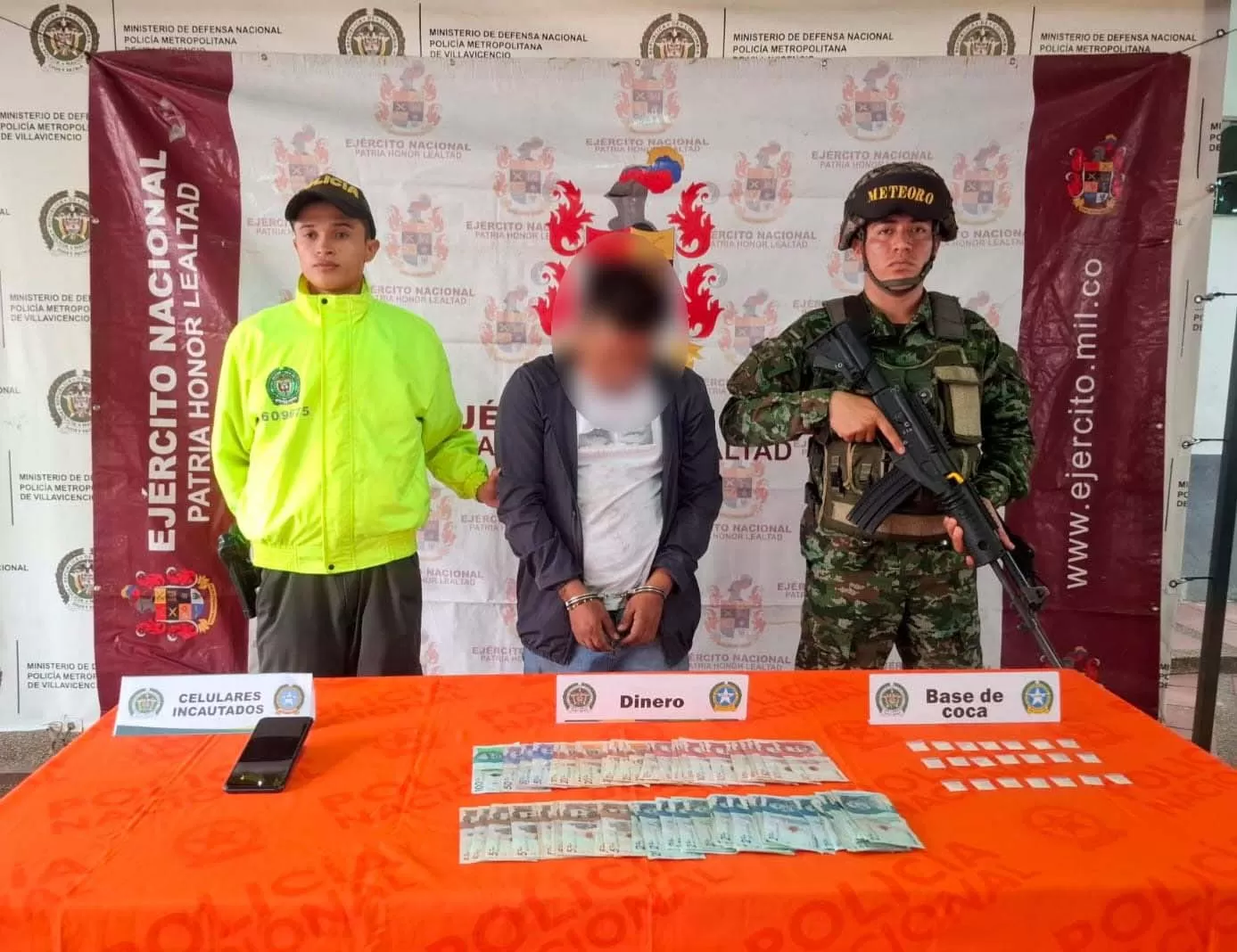 En Villavicencio, Ejército y Policía capturaron a alias Bollo Negro, temido jefe de sicarios del Clan del Golfo