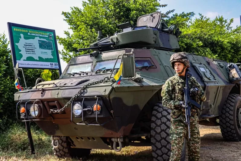 Ejército despliega vehículos blindados LAV-III como refuerzo de la seguridad en Valle del Cauca