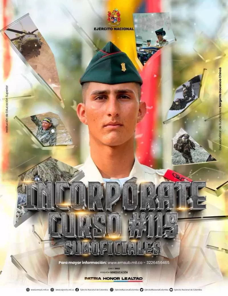 ¡Atención! Ejército Nacional abrió inscripciones para suboficiales