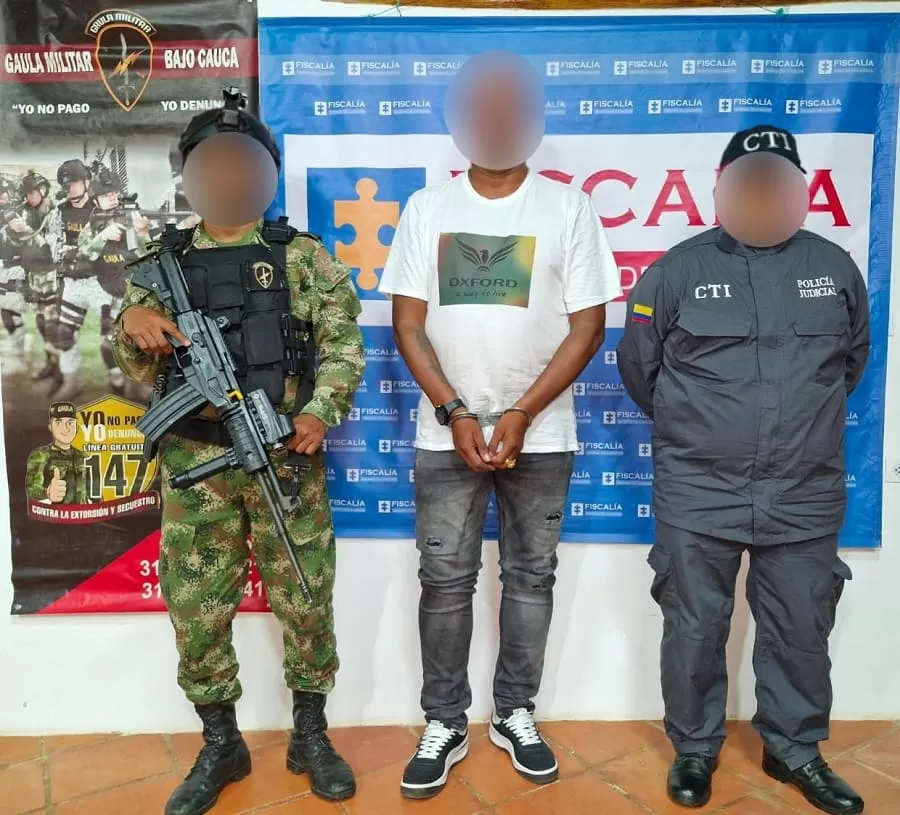 En El Bagre, Antioquia, autoridades capturaron a importante cabecilla del Clan de Golfo, señalado de constreñir a la población del Bajo Cauca