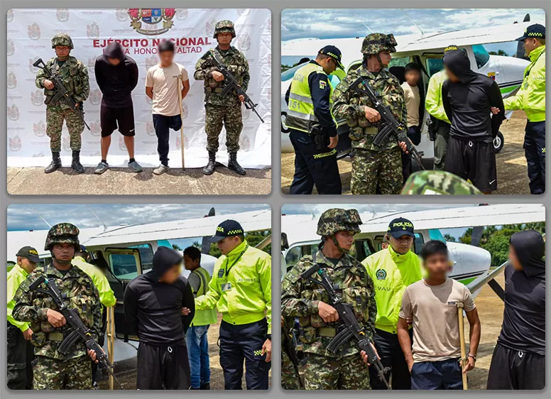 Ejército Nacional captura en Carurú a presuntos criminales encargados del reclutamiento forzado de menores en el Vaupés