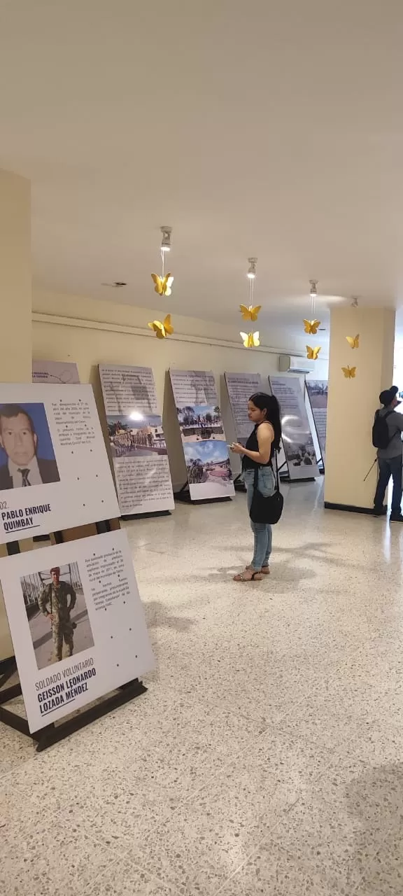 El Ejército Nacional presenta la sala itinerante de memoria histórica en Valledupar
