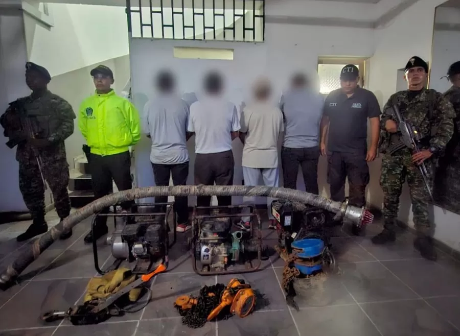 Capturas por minería ilegal y otras detenciones del Ejército en el Meta