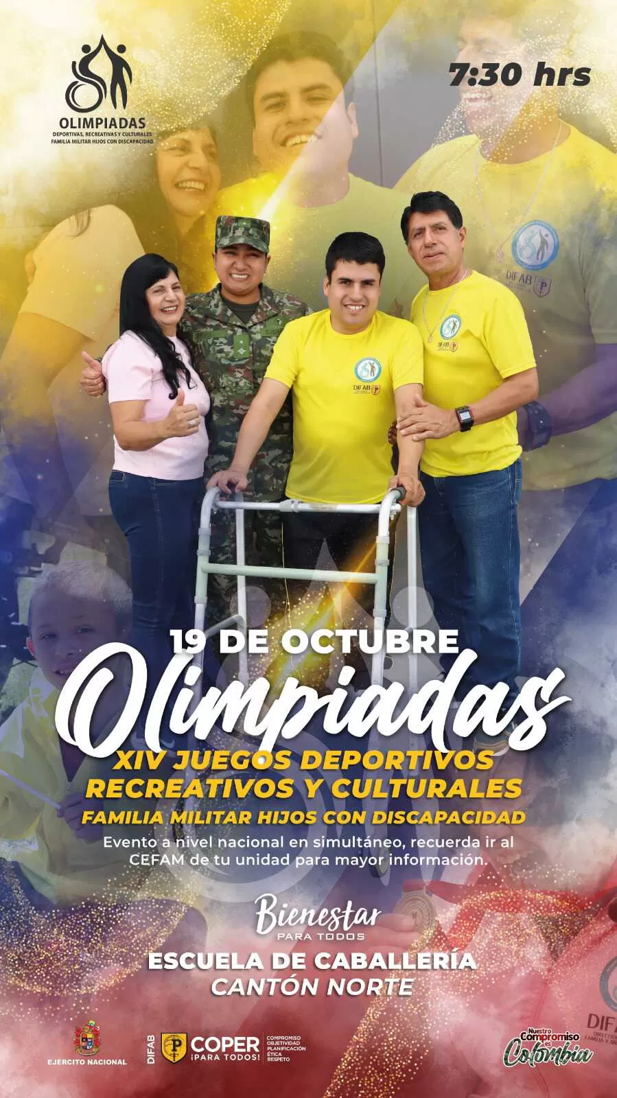 El Comando de Personal, realiza los XIV Juegos Deportivos del Ejército Nacional, "Campeones Sin Límites".