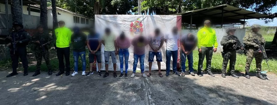 En Puerto Boyacá, Ejército y Policía capturaron a  once presuntos integrantes del Gao Clan del Golfo