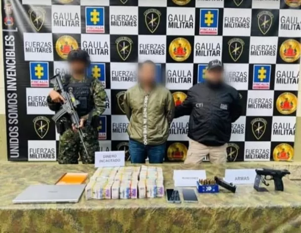 Gaula Militar captura a integrante del componente criminal focalizado del Clan del Golfo en Medellín, quien estaría relacionado con acciones de testaferrato.