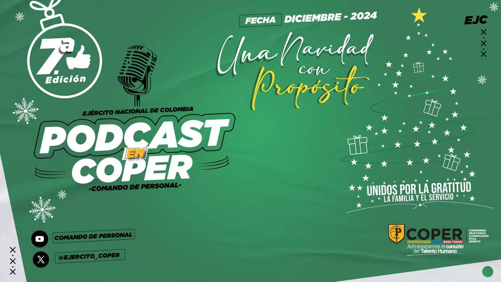 PODCAST COPER N.°7 - Bienvenido #Diciembre . En COPER empezamos este mes "Una Navidad con Propósito"