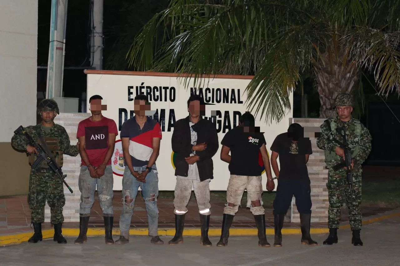 Ejército Nacional capturó a 9 personas y rescató a 2 menores en operación contra las FARC en el Cesar