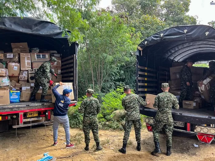 Siguen llegando ayudas humanitarias al Catatumbo