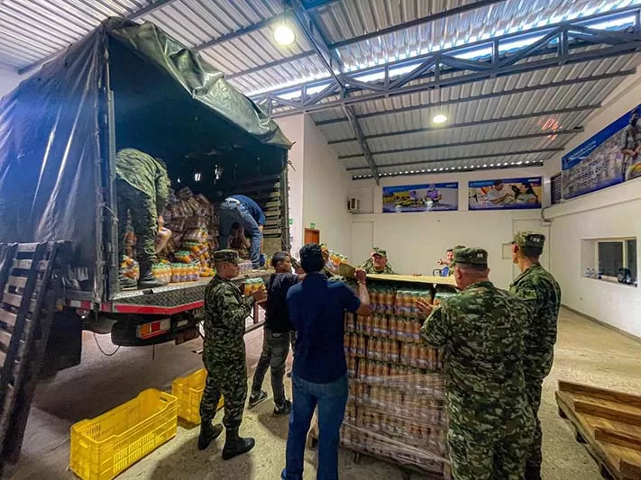 Siguen llegando ayudas humanitarias al Catatumbo
