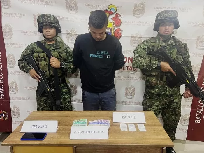 En Ábrego, Norte de Santander, fue capturado presunto extorsionista