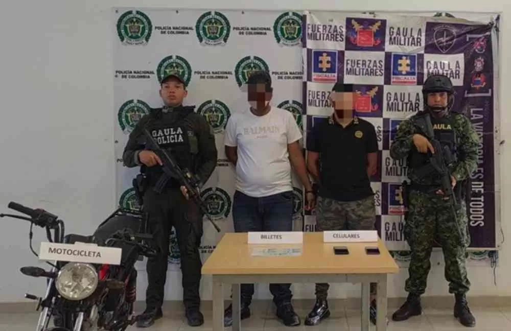 Ejército Nacional logra la captura en flagrancia de dos presuntos integrantes del Clan del Golfo en Riohacha, la Guajira