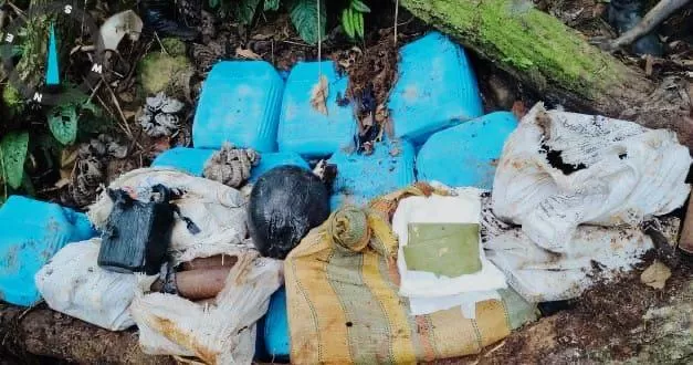 Ejército Nacional destruyó cerca de una tonelada de explosivos y diferentes artefactos de fabricación casera en El Tarra, Norte de Santander