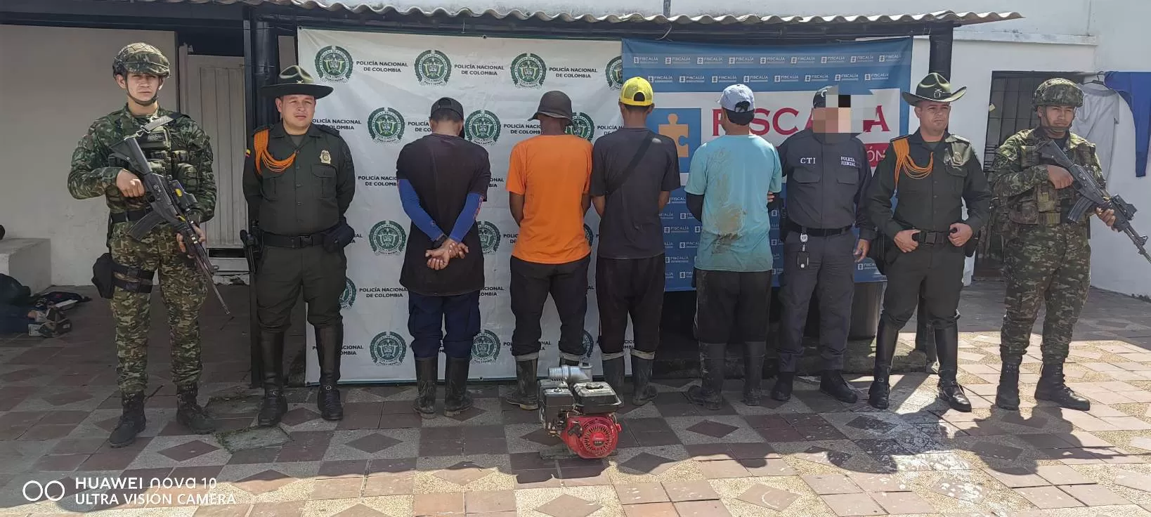 Ejército Nacional captura a cuatro personas por explotación ilícita de yacimientos mineros en Supía, Caldas