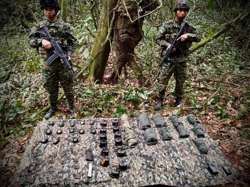 En el sur del Meta, el Ejército Nacional ubica un depósito ilegal de explosivos