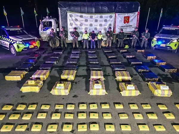 En el Huila, Fuerza Pública incauta más de dos toneladas de marihuana