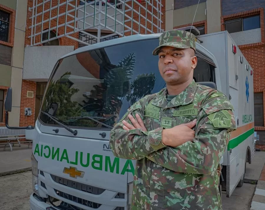 Soldado Mancilla, el primer conductor de ambulancia amputado del Ejército Nacional