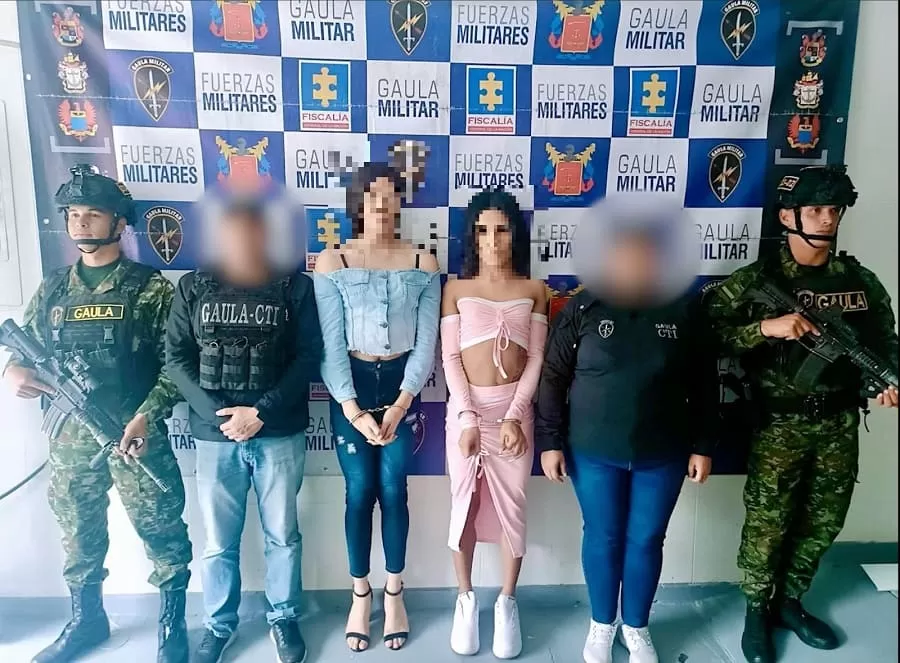 Ejército y fiscalía capturan a dos extranjeros en Bogotá por extorsión en la modalidad de sexting